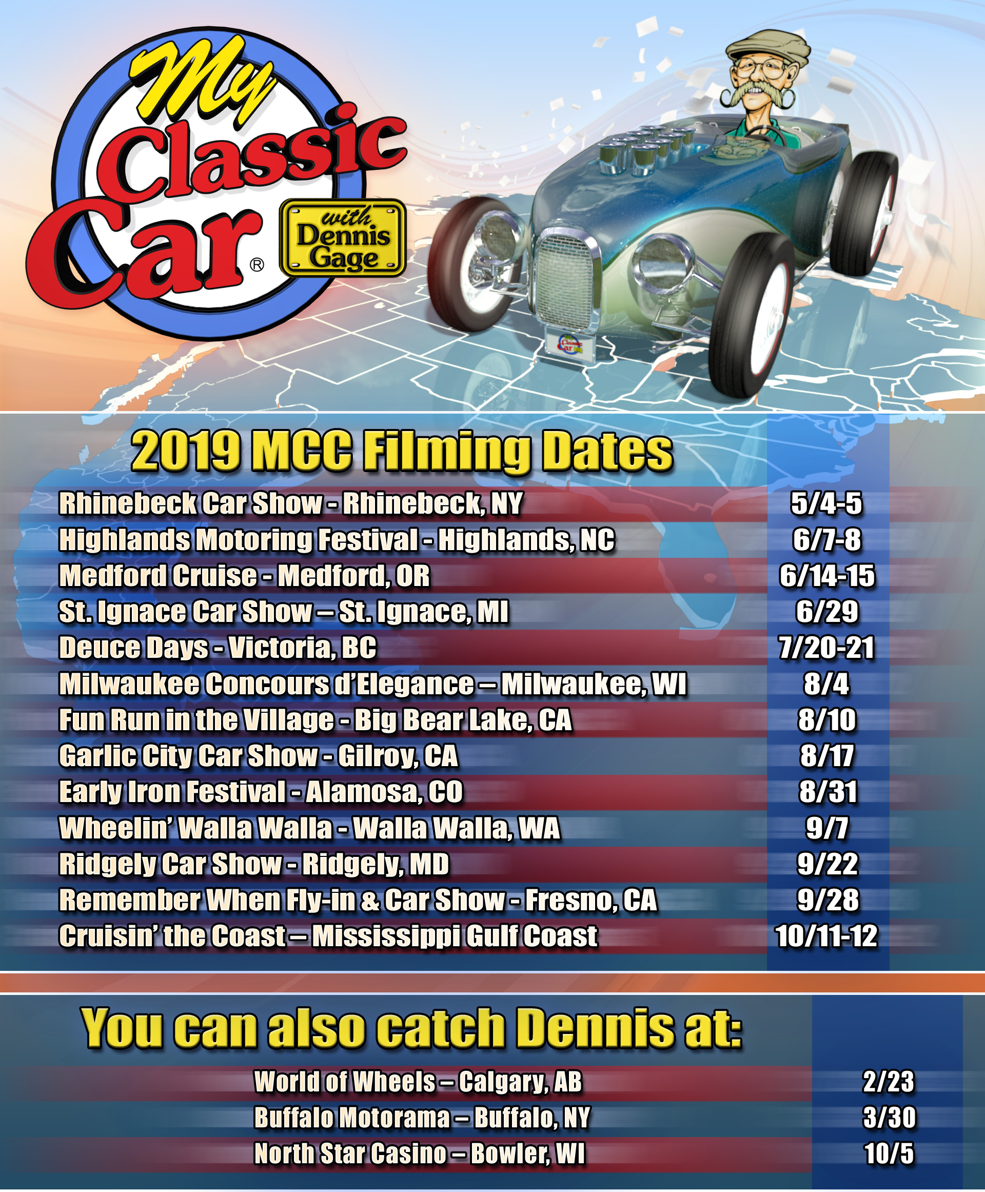 Production Schedule My Classic Car with Dennis Gage